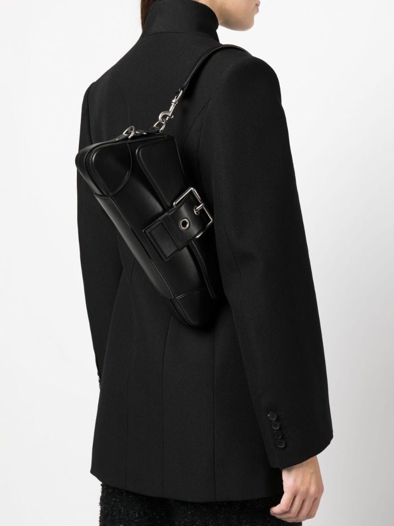 Black Lindsay Small Leather Shoulder Bag