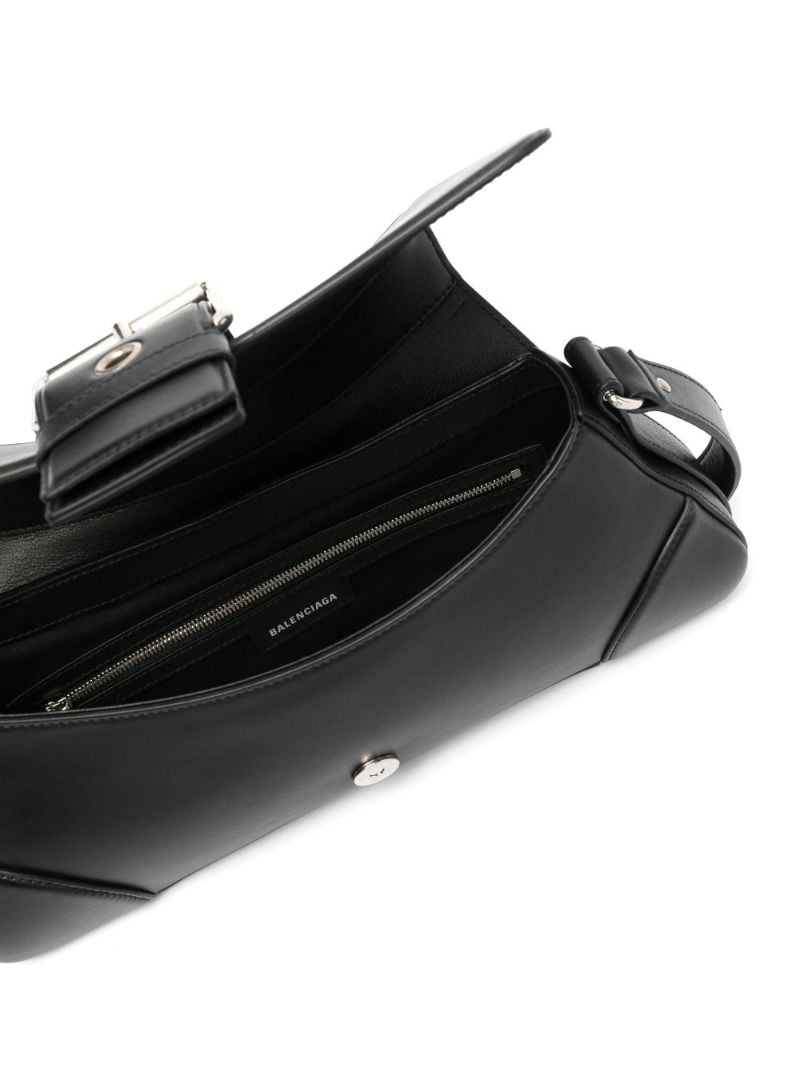 Black Lindsay Small Leather Shoulder Bag