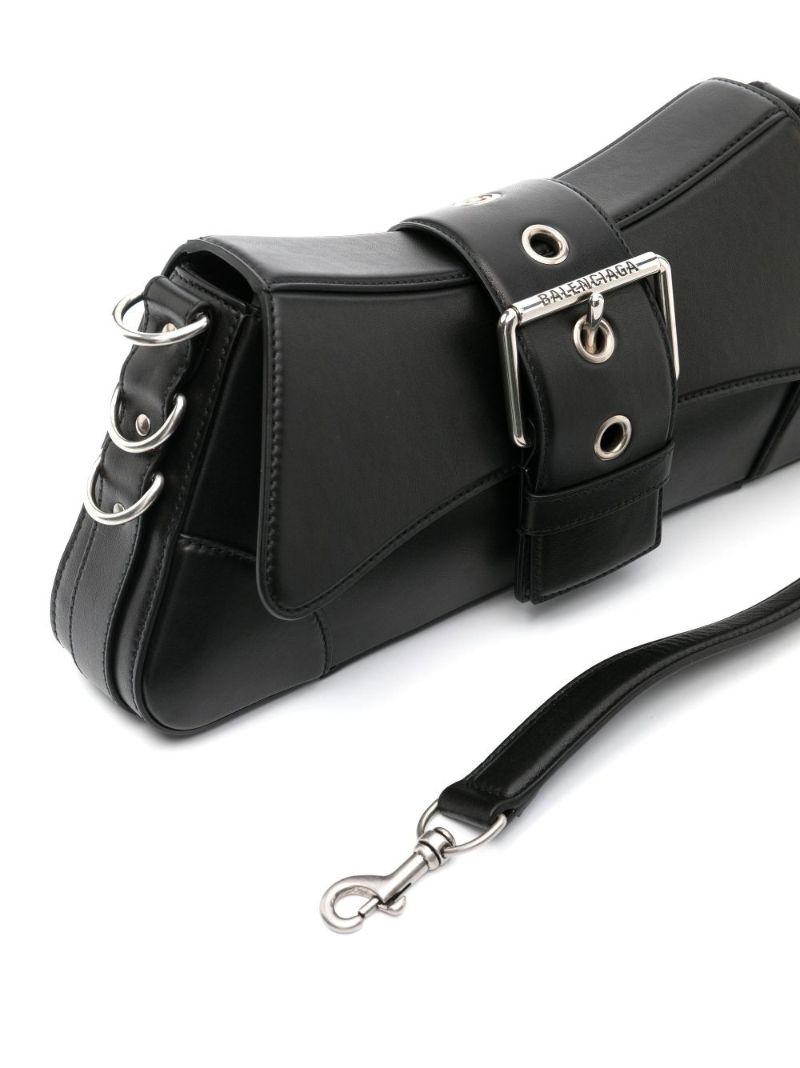 Black Lindsay Small Leather Shoulder Bag
