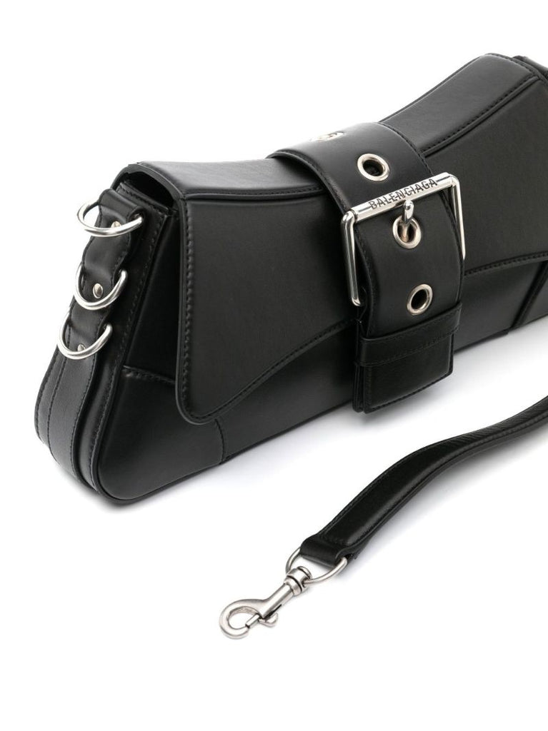 Black Lindsay Small Leather Shoulder Bag