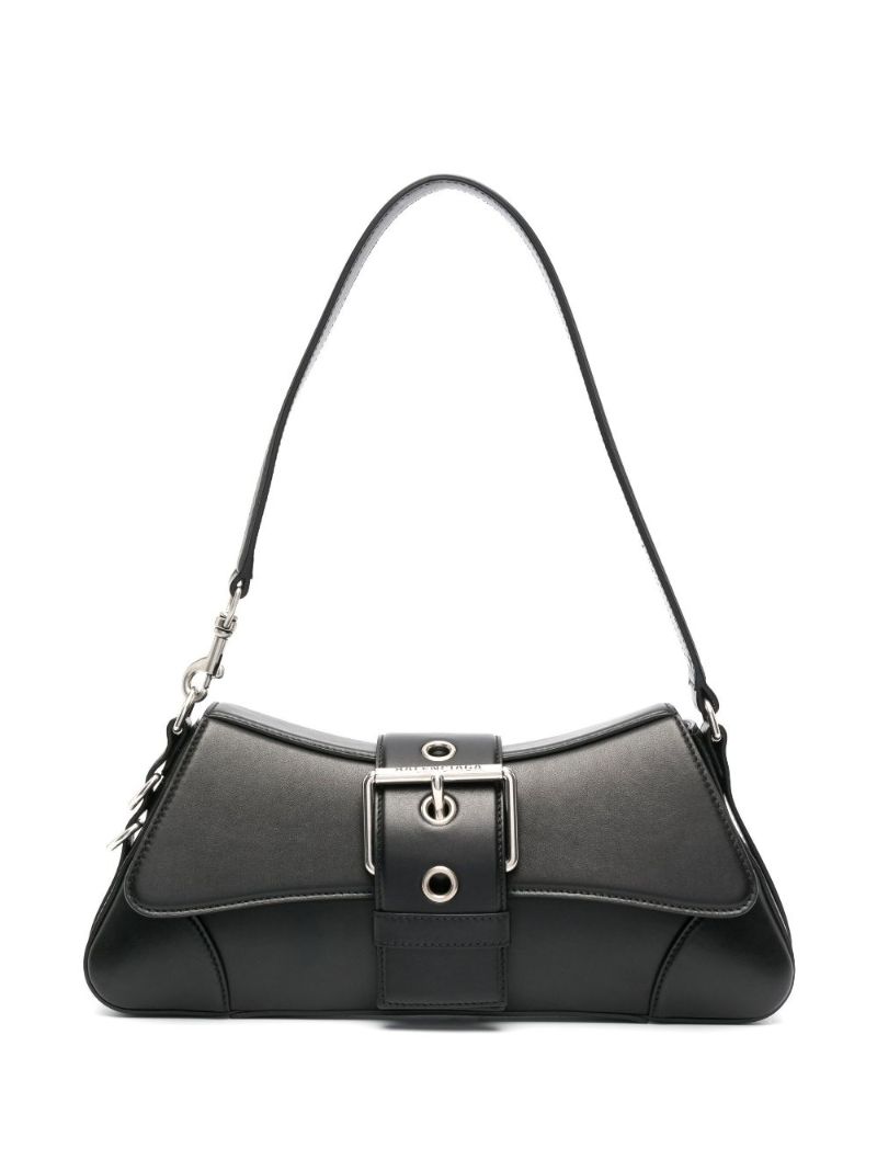 Black Lindsay Small Leather Shoulder Bag