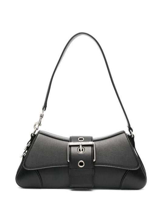 Black Lindsay Small Leather Shoulder Bag