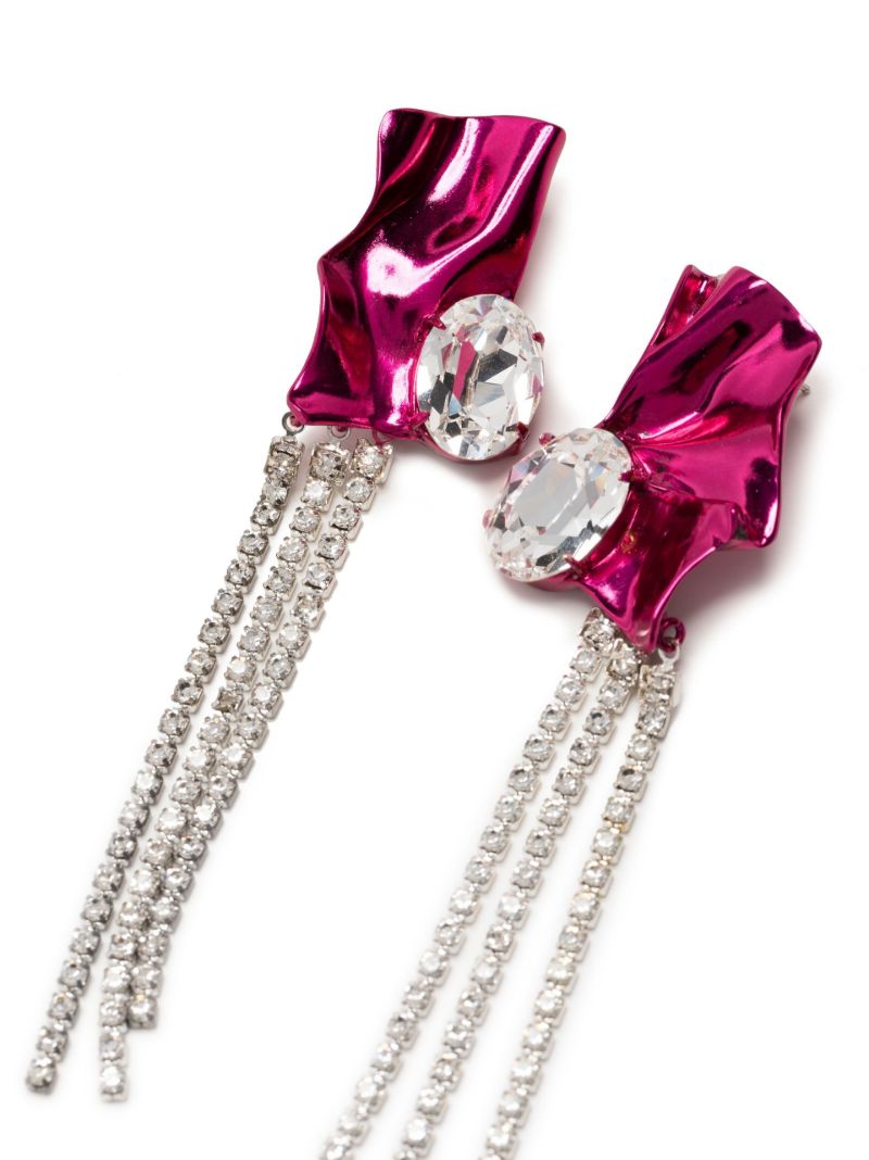 Pink Kiki Crystal Drop Earrings