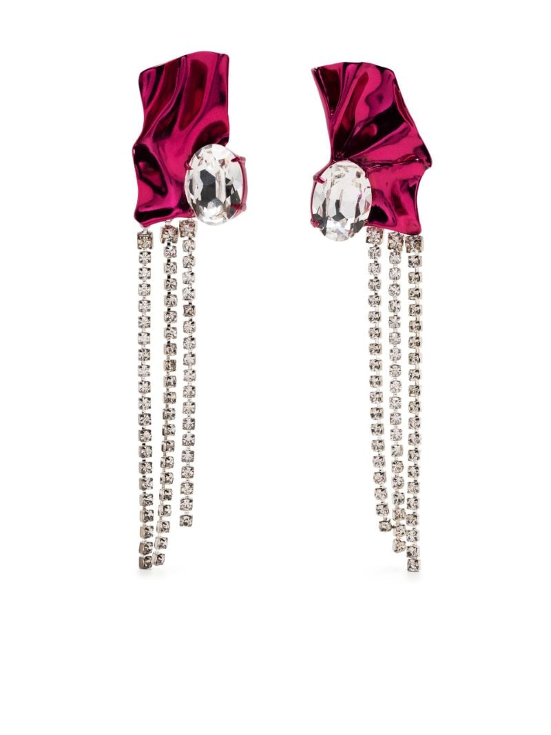 Pink Kiki Crystal Drop Earrings
