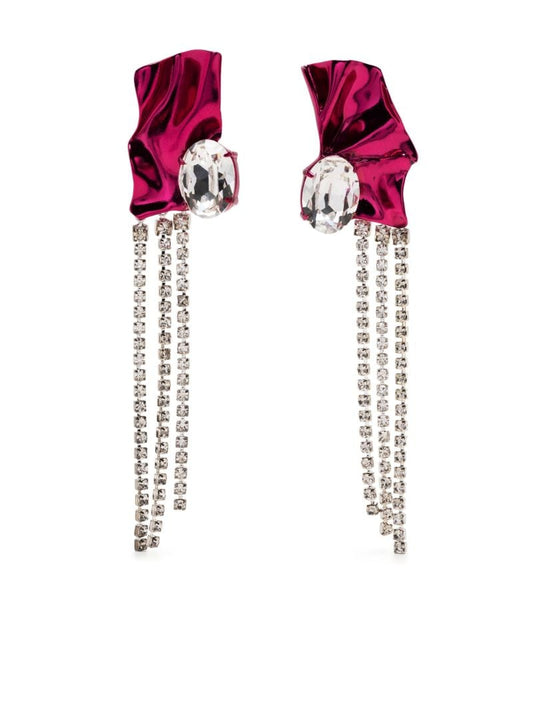 Pink Kiki Crystal Drop Earrings
