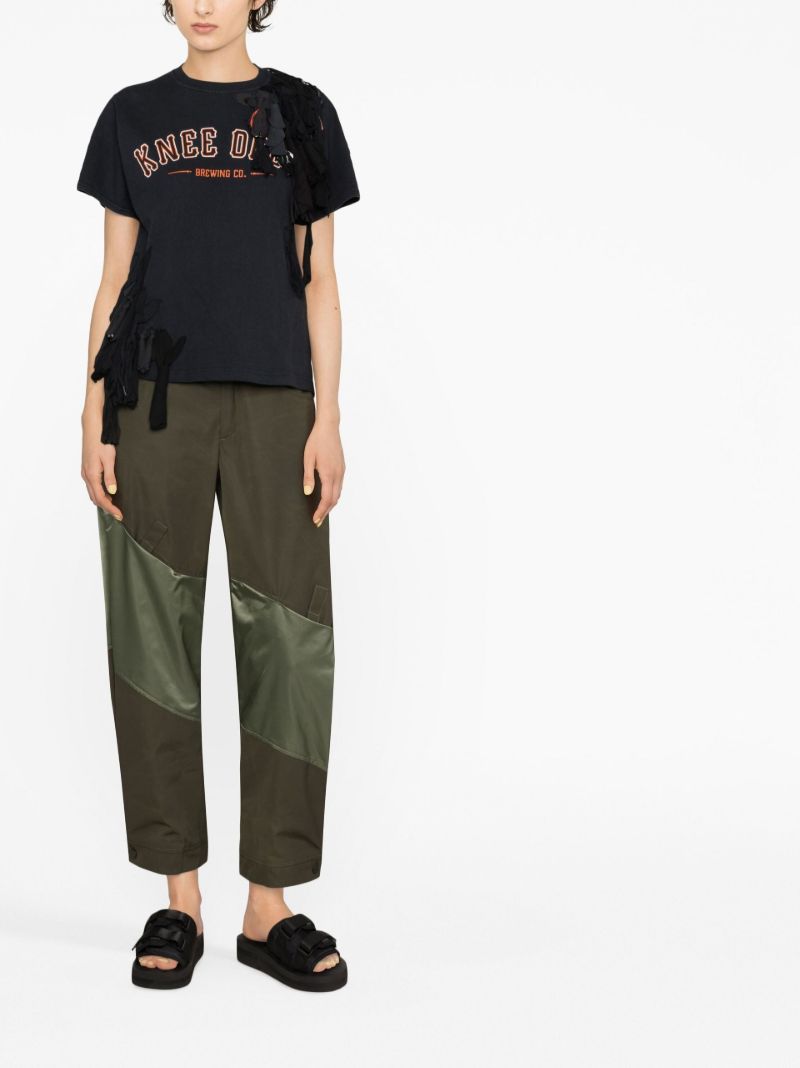 Black the Reconstituted Flower T-shirt