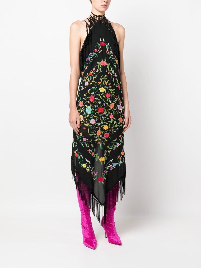 Black Piano Midi Dress