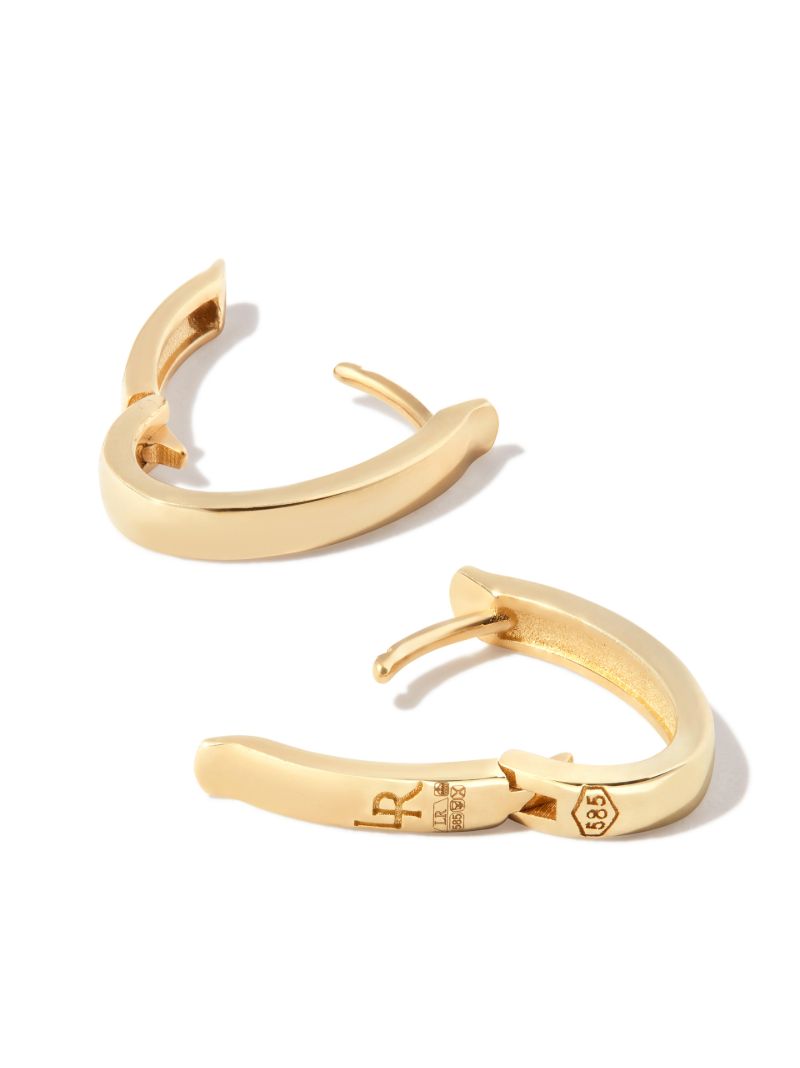 14k Yellow Gold Hoop Earrings