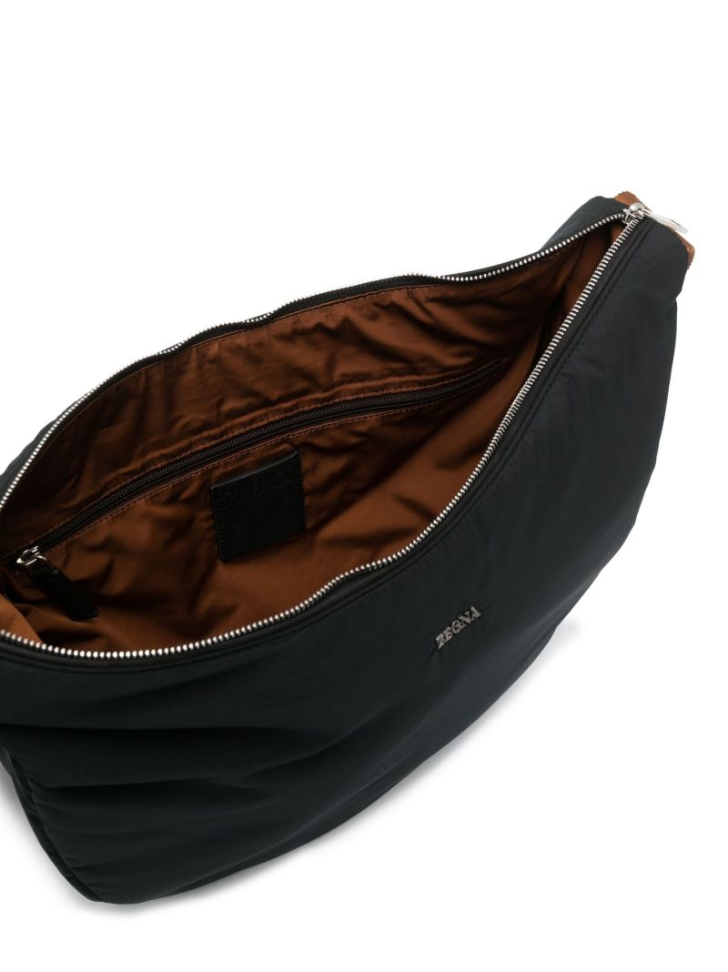 Black Panorama Logo Shoulder Bag
