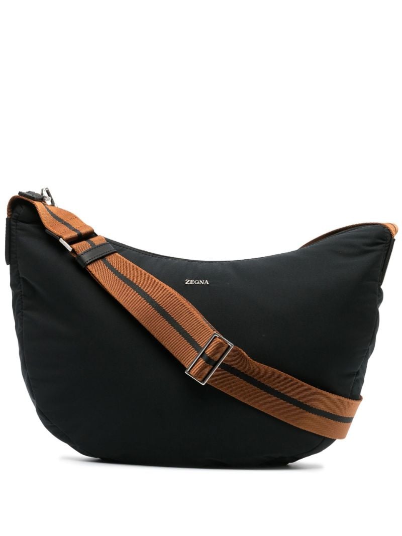 Black Panorama Logo Shoulder Bag
