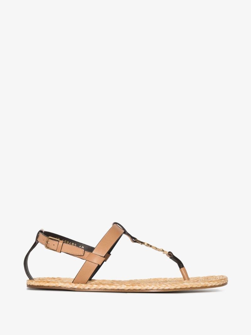 Neutral Cassandra Flat Sandals