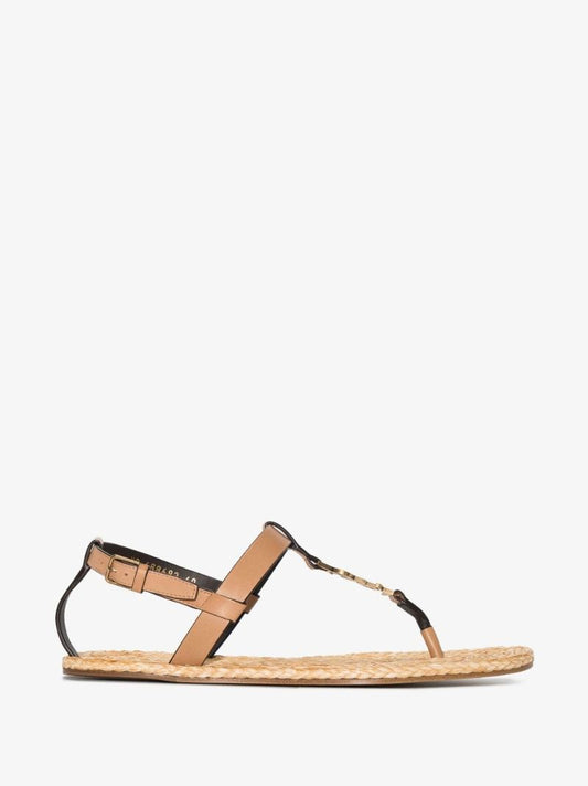 Neutral Cassandra Flat Sandals