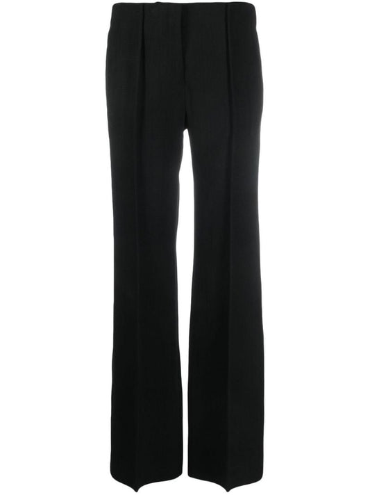 Black Cropped Tailored Trousers