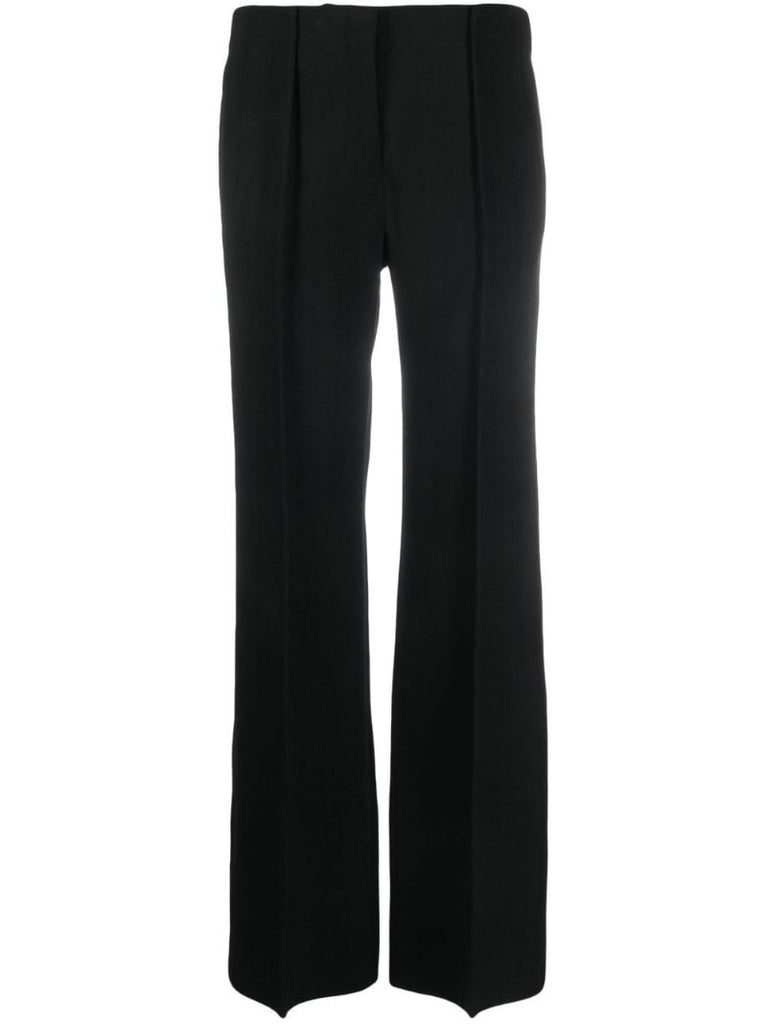 Black Cropped Tailored Trousers