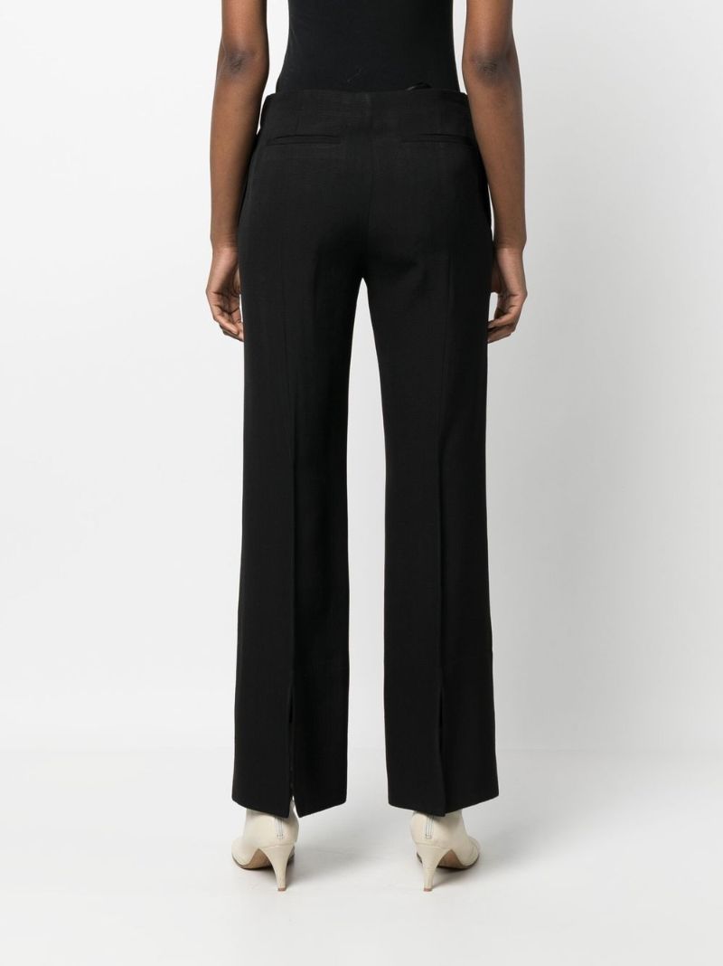 Black Cropped Tailored Trousers