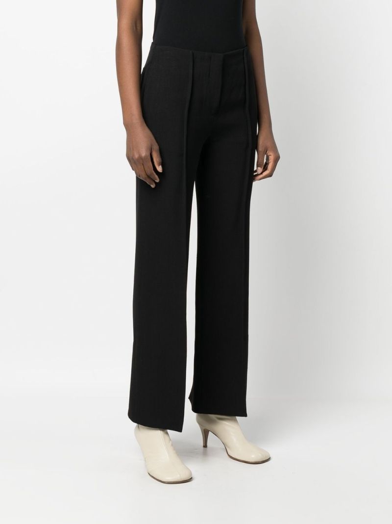 Black Cropped Tailored Trousers