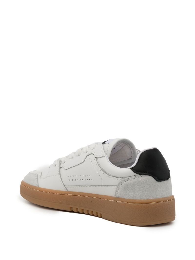 White Dice Lo Leather Sneakers