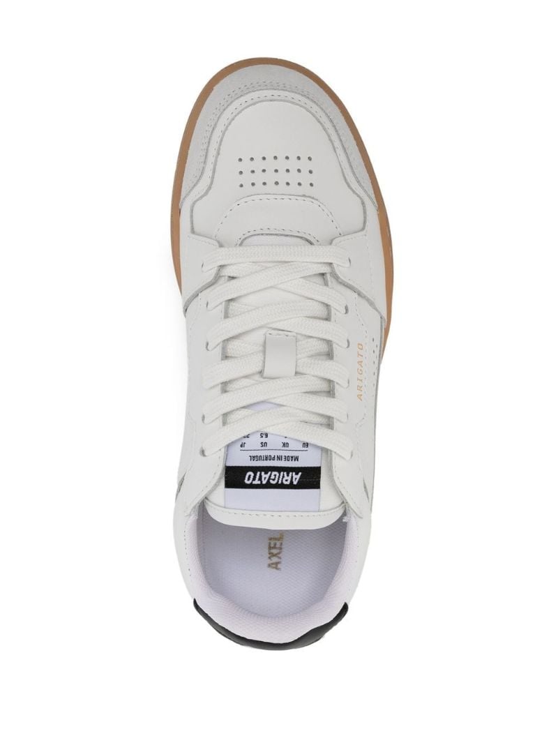White Dice Lo Leather Sneakers