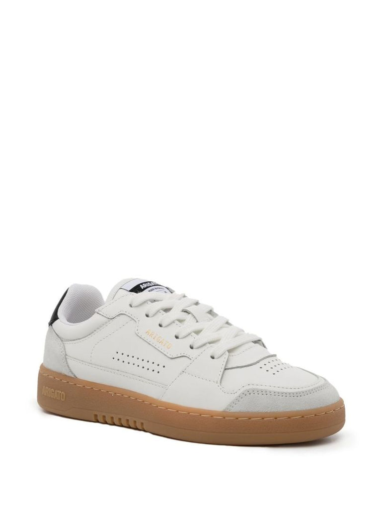 White Dice Lo Leather Sneakers