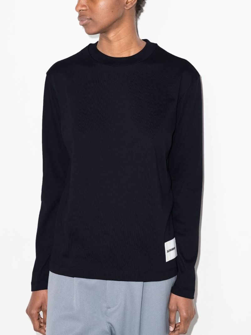 Black Plus Logo Cotton T-shirt Set