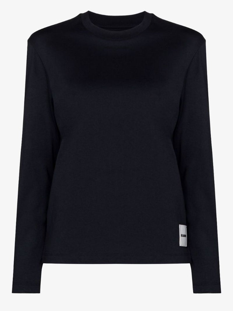 Black Plus Logo Cotton T-shirt Set