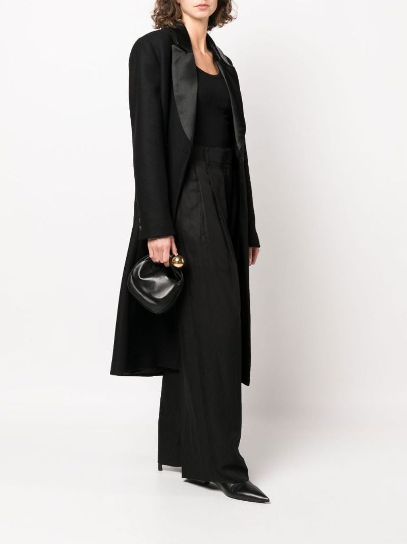 Black Sphere Small Leather Clutch Bag