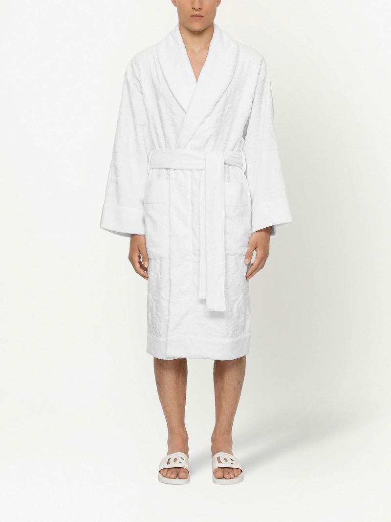 Terry Cotton Jacquard Bath Robe