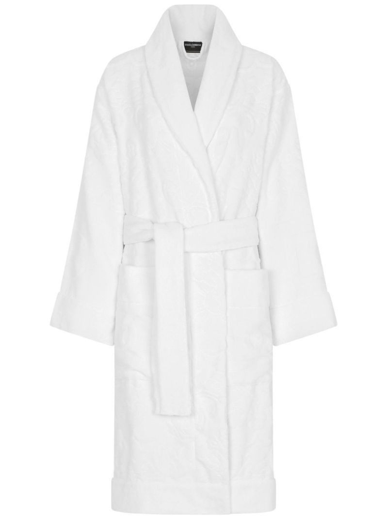 Terry Cotton Jacquard Bath Robe
