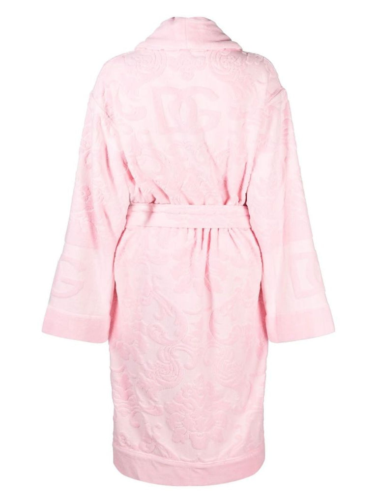 Pink Dg Terry Cotton Robe