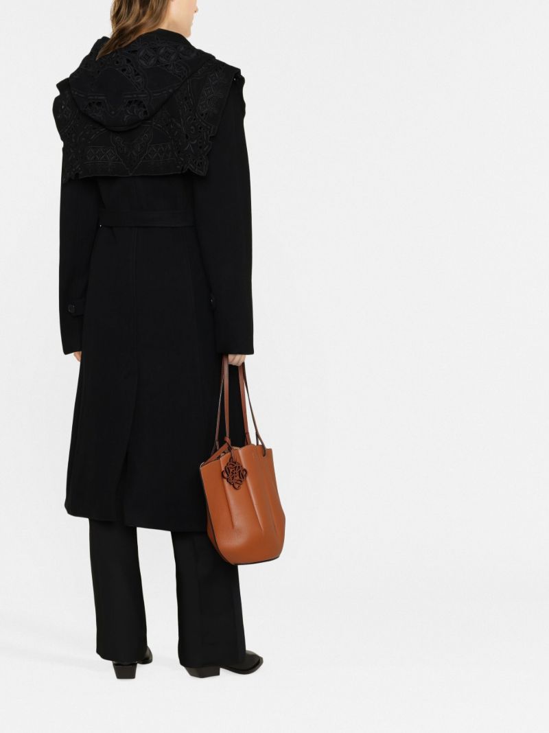 Black Anita Belted Coat