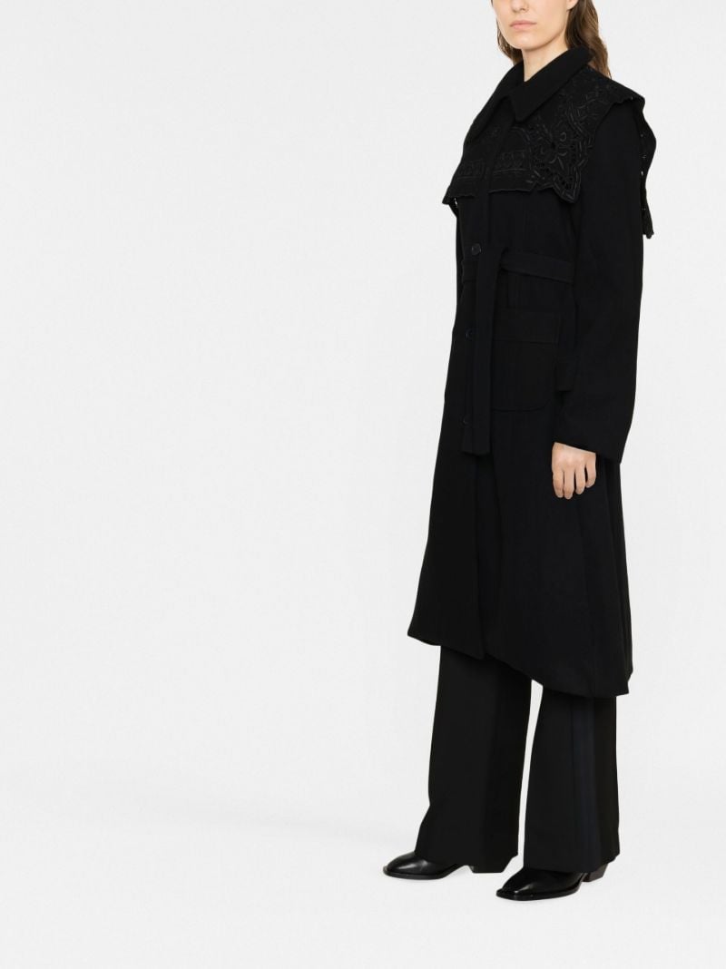 Black Anita Belted Coat