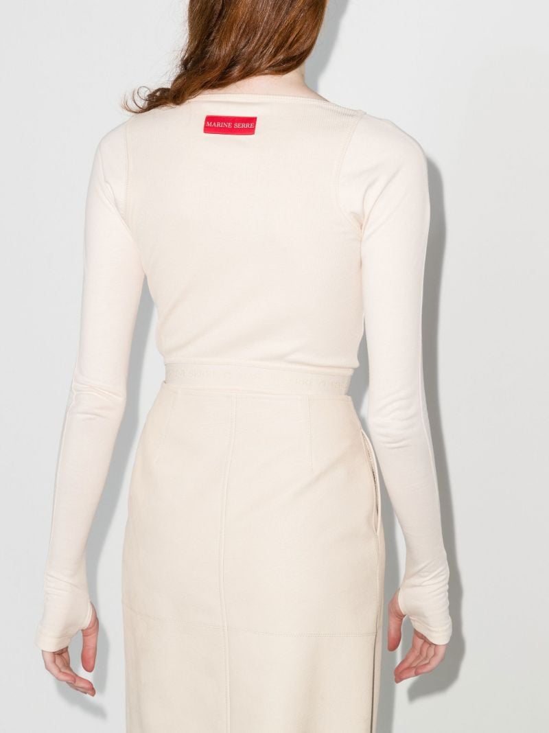 Neutral Logo Ribbed Organic Cotton Bodysuit