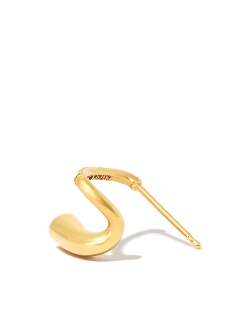 18k Yellow Gold Peak Diamond Earring