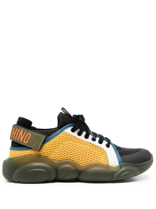 Green Logo Tape Teddy Sneakers
