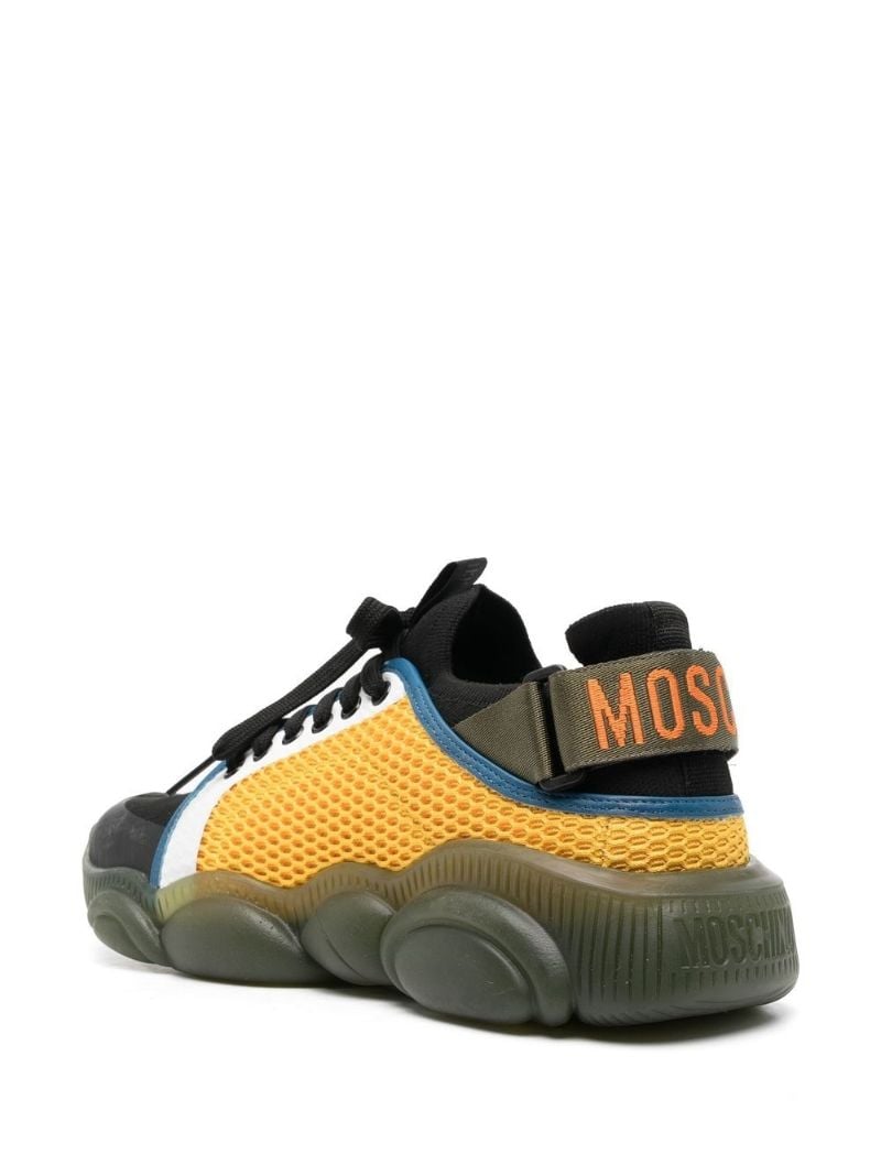 Green Logo Tape Teddy Sneakers