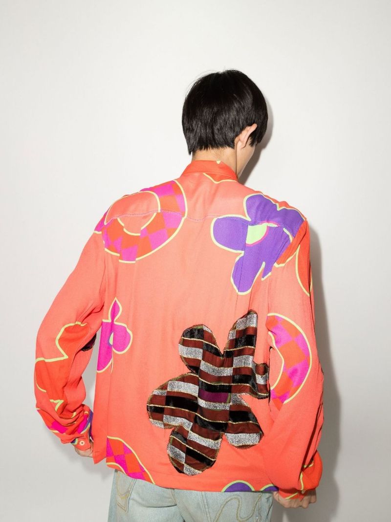 Floral Print Long Sleeved Shirt