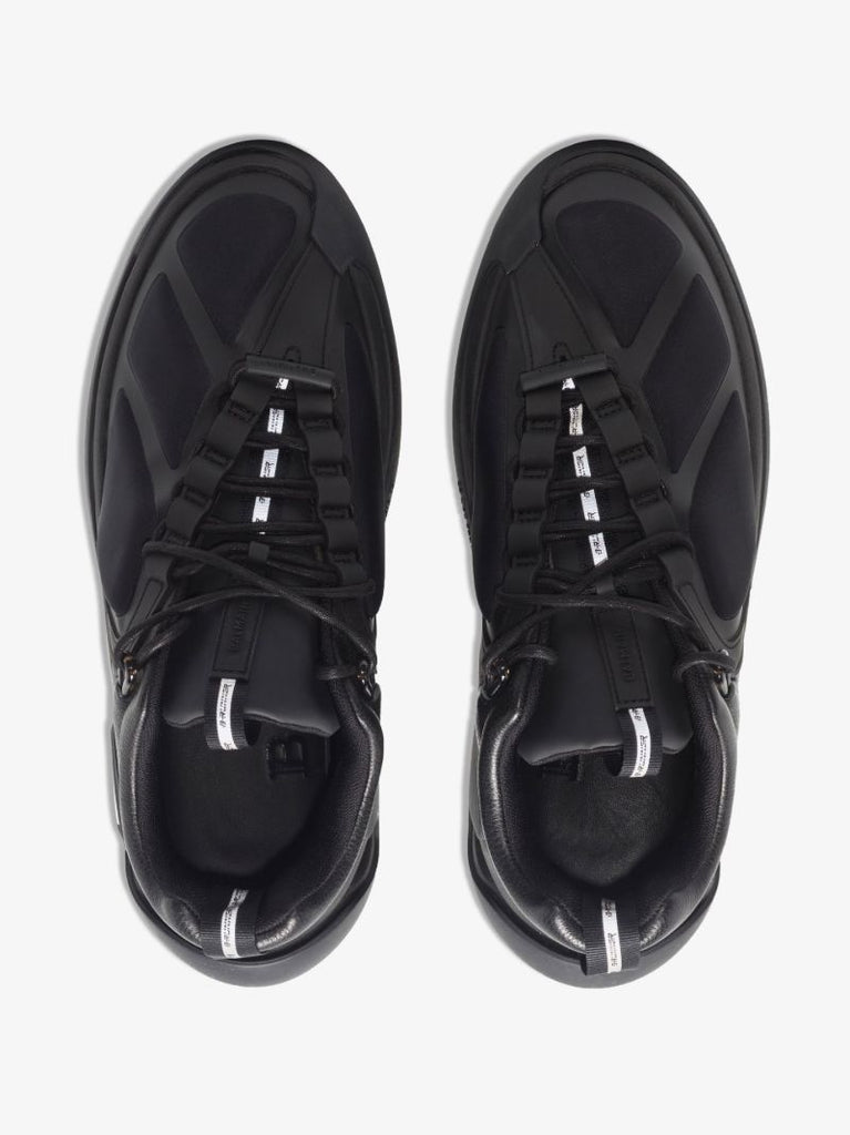 Black B-runner High Top Sneakers