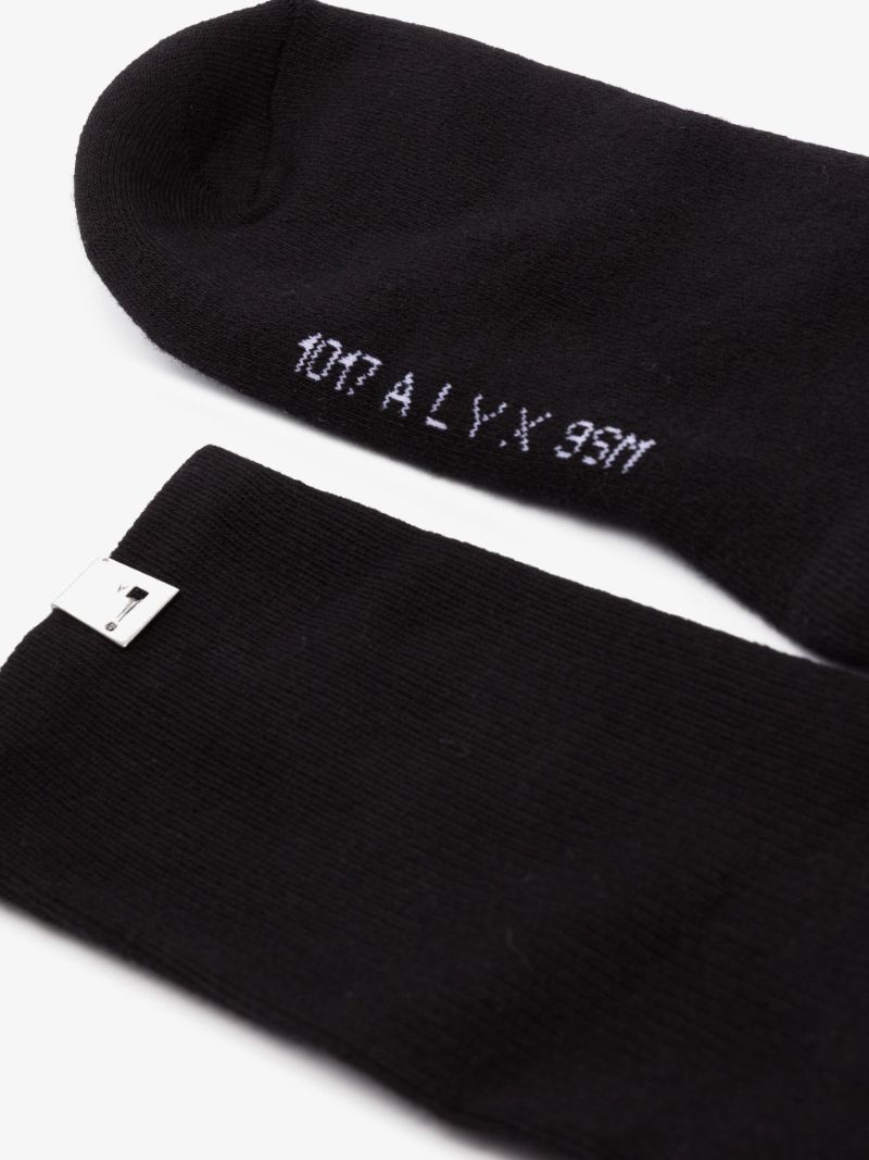 Black Lightercap Logo Socks