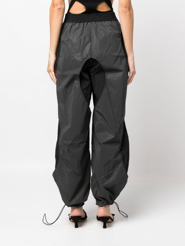 Black Two-tone Interlocked Track Pants