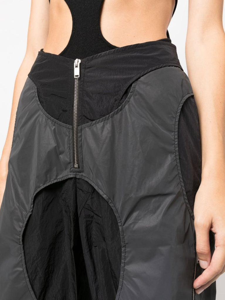 Black Two-tone Interlocked Track Pants
