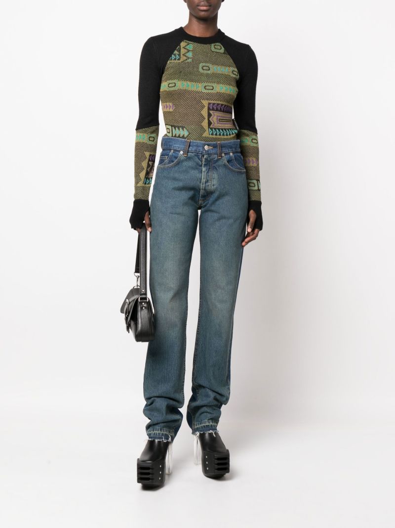 Black MÃ_x0083_Â©lange Hybrid Wool Sweater
