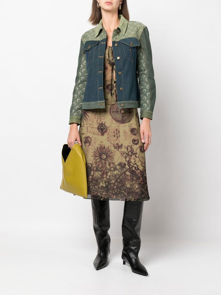 Green Petrichor Denim Jacket