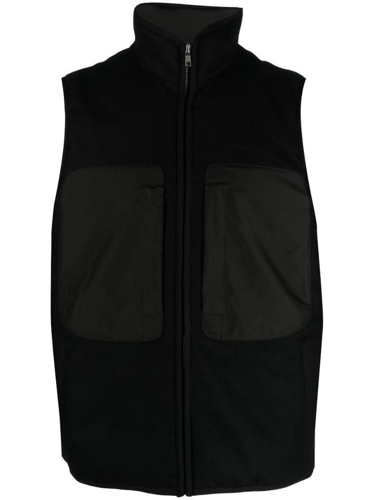 Black Sjakki Wool Gilet