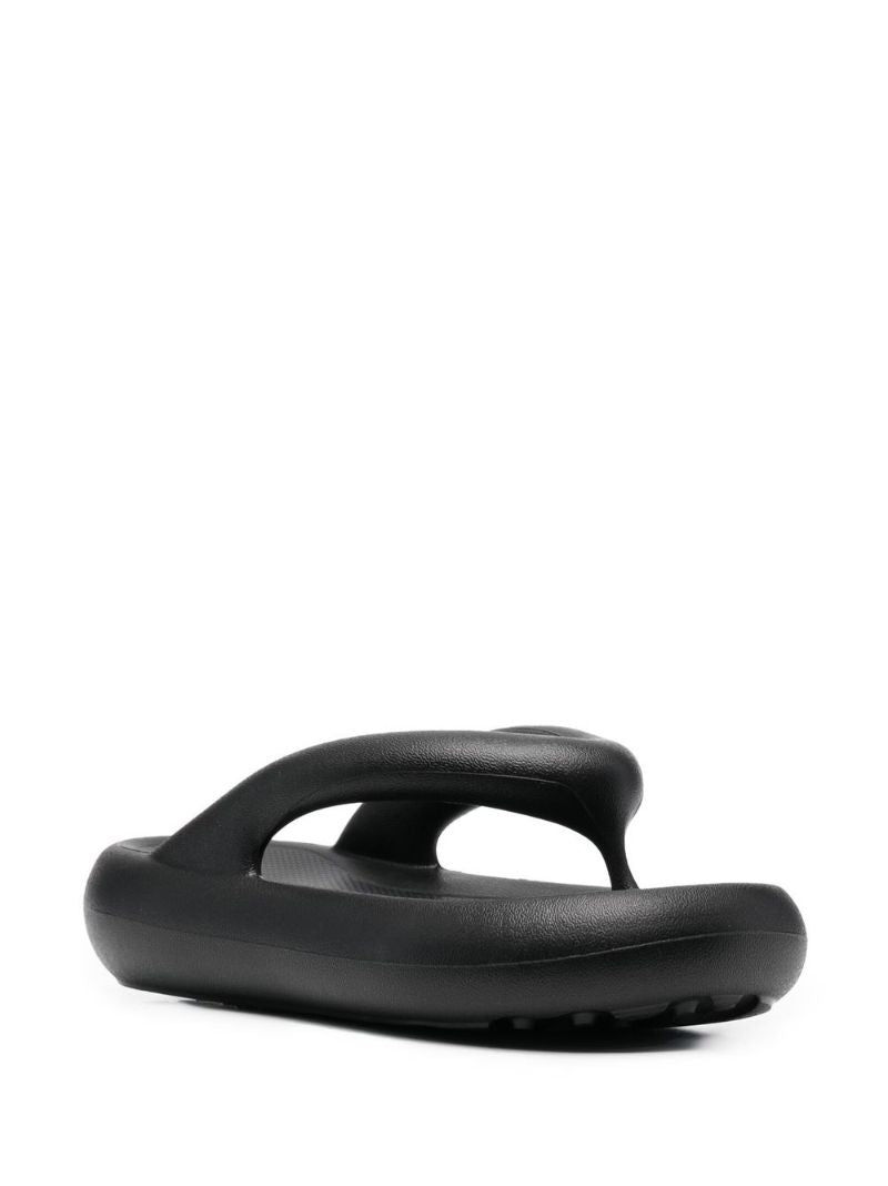 Black Delta Flatform Sandals