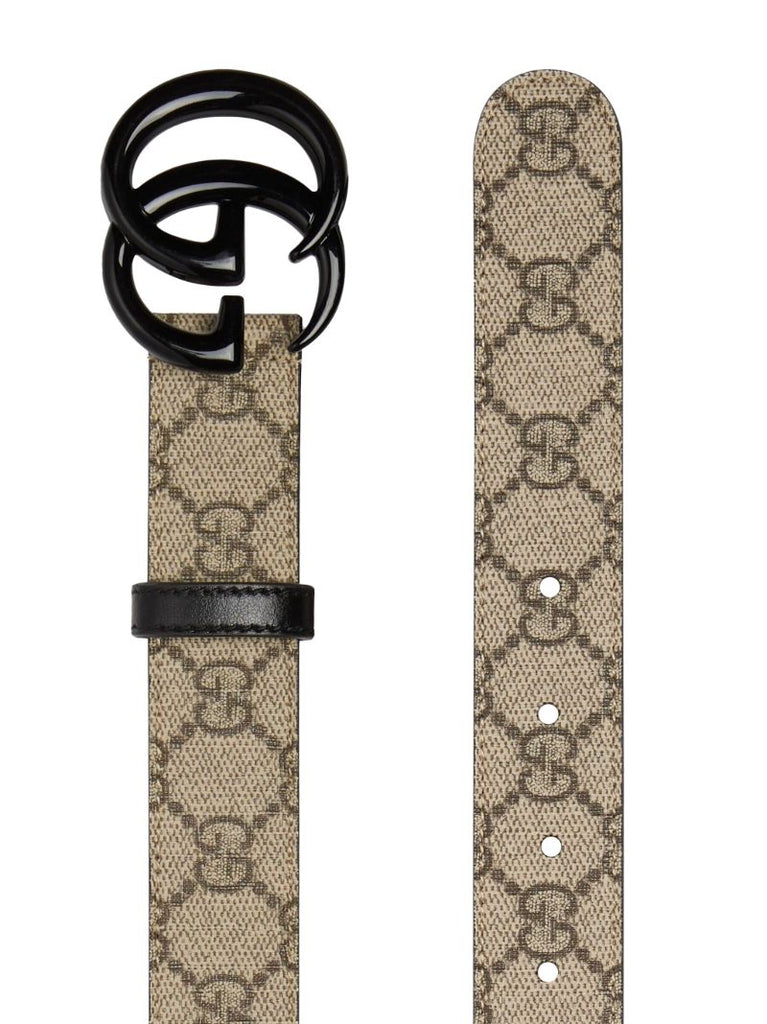 Neutral Gg Supreme Contrast Buckle Belt