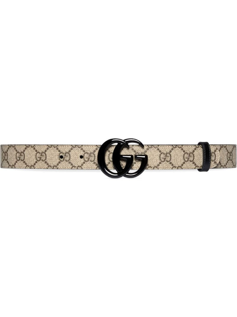 Neutral Gg Supreme Contrast Buckle Belt