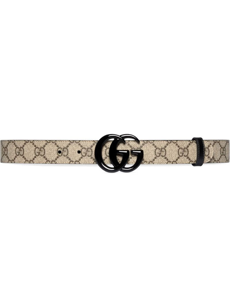 Neutral Gg Supreme Contrast Buckle Belt