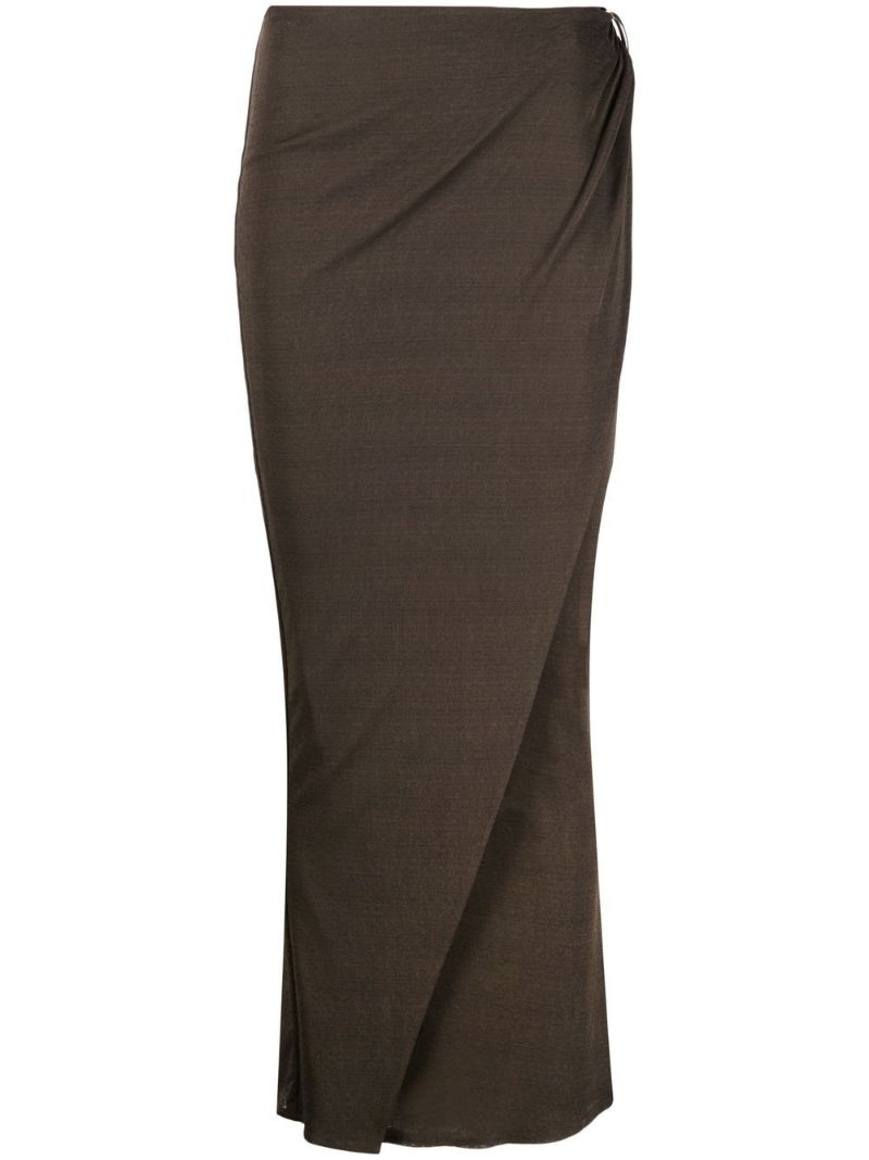 Green Myrtis Wrap Skirt