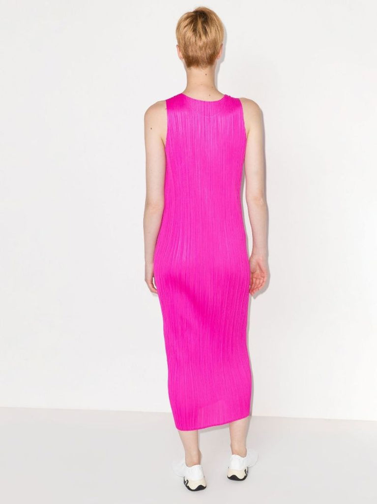 New Colorful Basics 2 PlissÃ_x0083_Â© Midi Dress