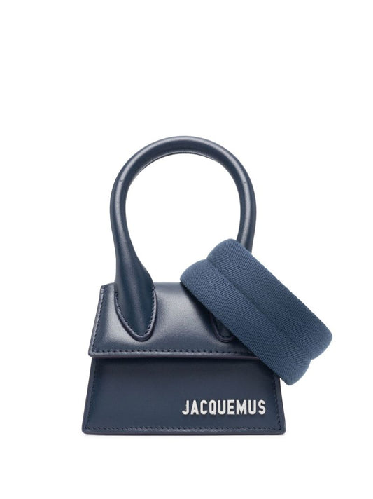 Navy Le Chiquito Homme Leather Mini Bag